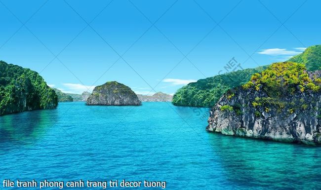 file tranh phong canh trang tri decor tuong